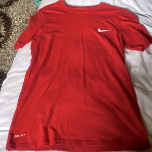 Red Dri-fit tee